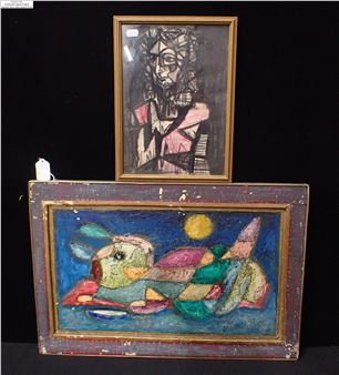 MICHAEL ROY: 'RECLINING CAT' - Michael Roy