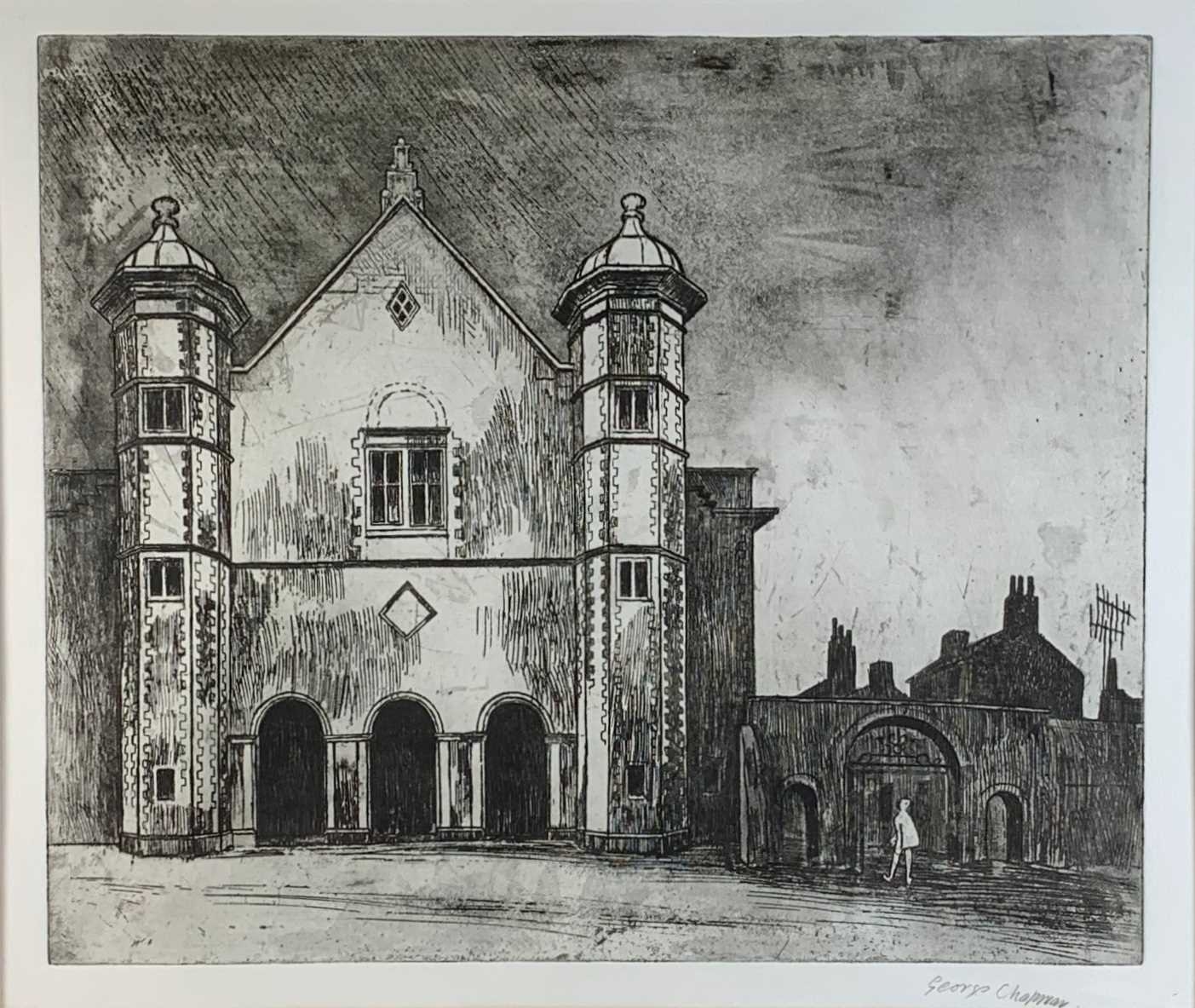 George Chapman | ‡ GEORGE CHAPMAN etching - view of Uppingham School ...