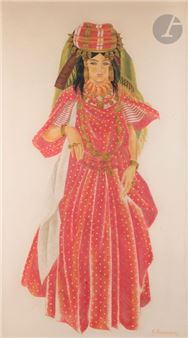 Femme juive au « helali » - Jean Besancenot