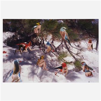 Wild Birds Under Pine by Marnie Weber, 2000