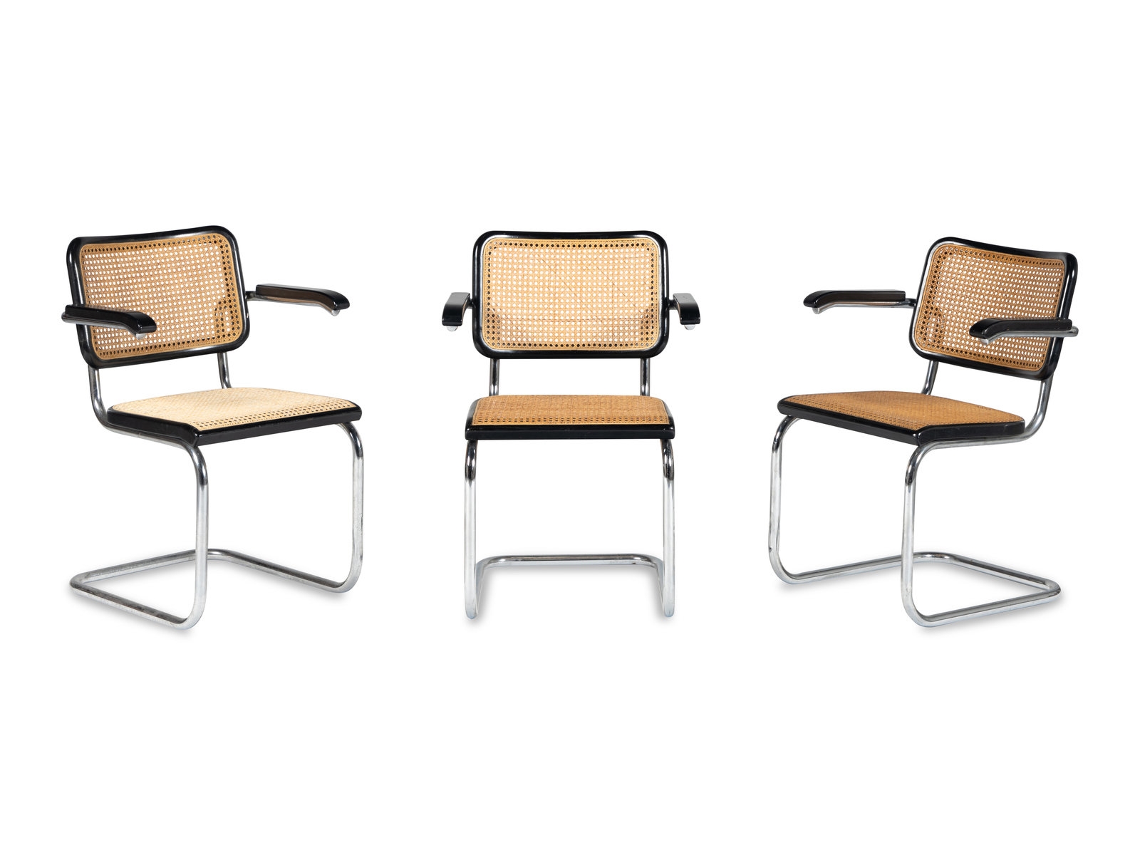 Set of Nine Cesca Chairs by Marcel Breuer