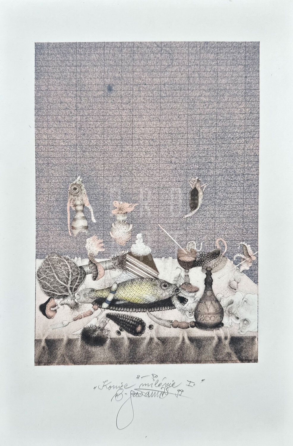 Artwork by Vladimír Gažovič, Koniec milénia, Made of graphics