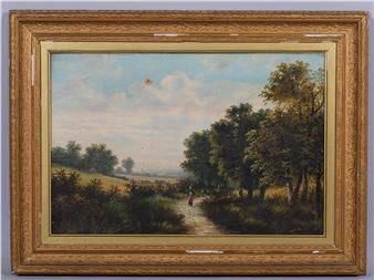 figure in landscape - Louis Bates