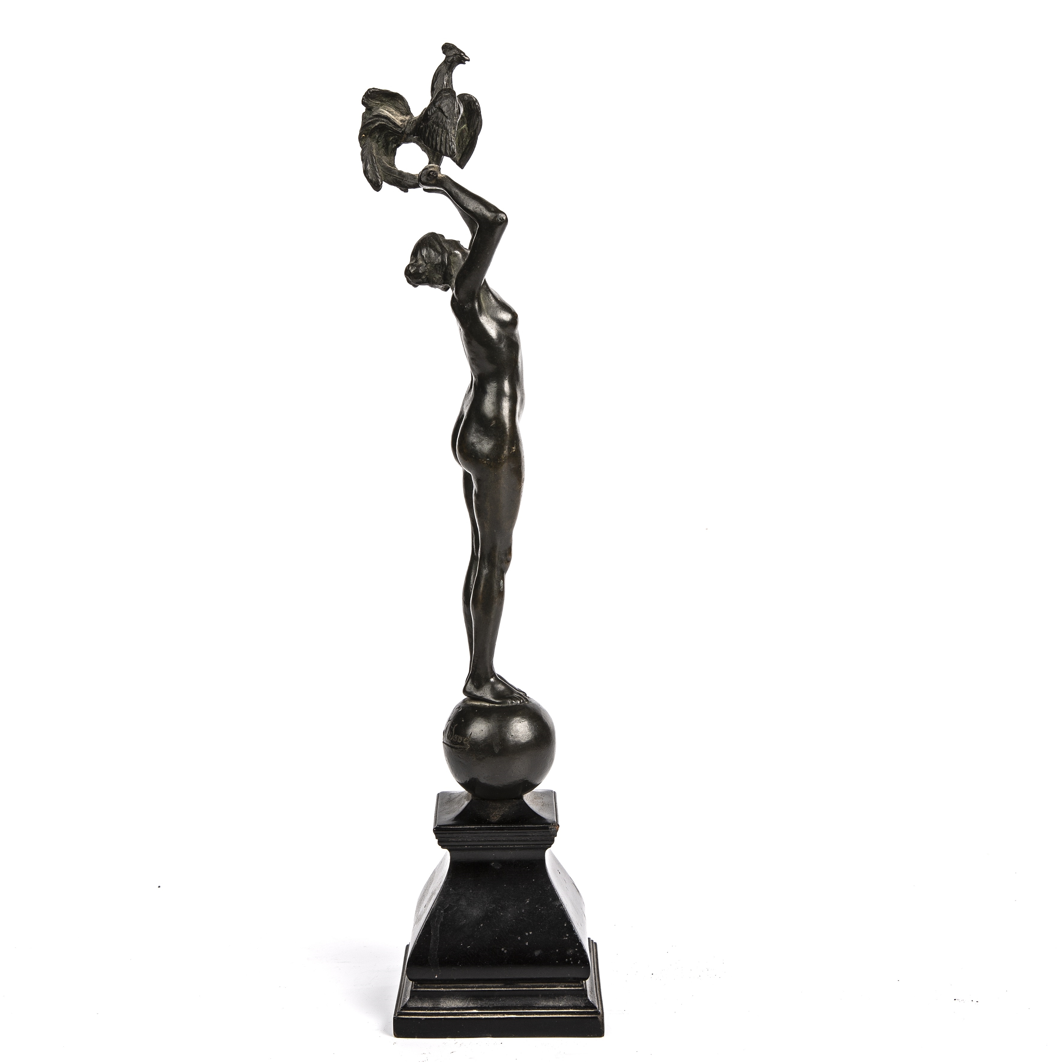 Artwork by Francis Derwent Wood, Dawn, Made of bronze