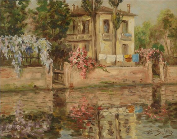 Villa along the river by Erminio Soldera