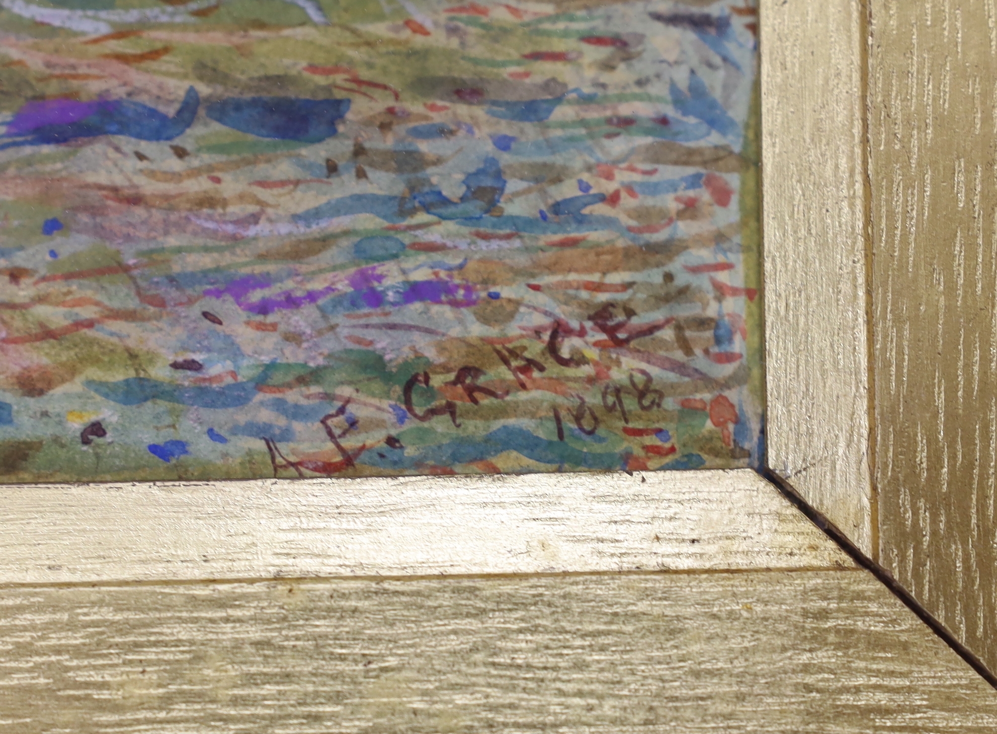 Artwork by Alfred Fitzwalter Grace, heightened watercolour, Made of heightened watercolour