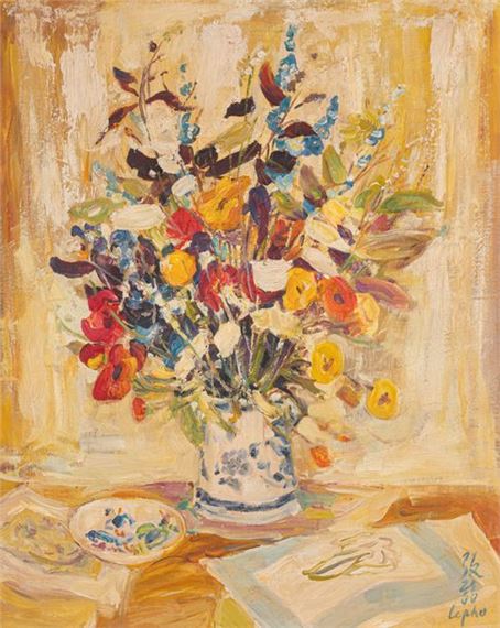 Bouquet of flowers, c. by Lê Phổ, circa 1960