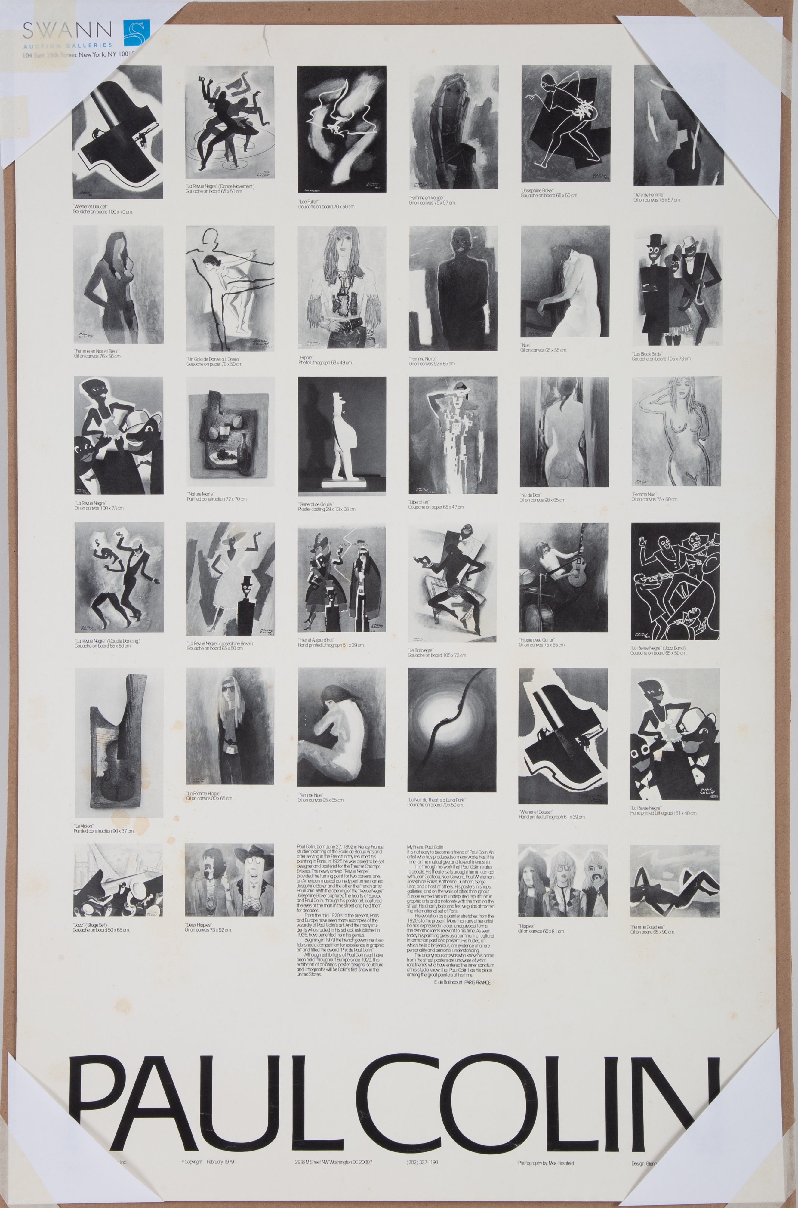 Paul Colin | PAUL COLIN EXHIBITION POSTERS (3) (1979) | MutualArt