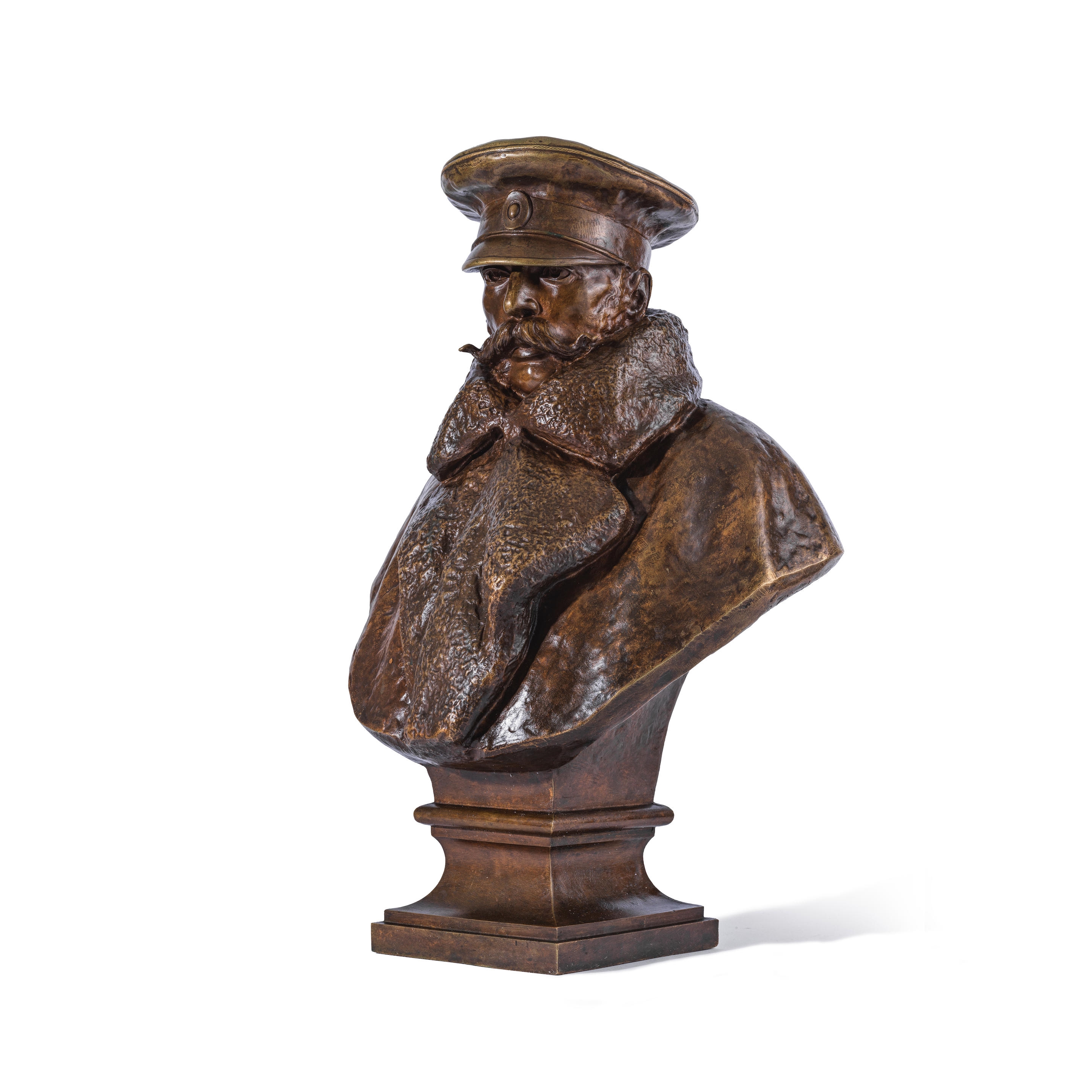 Artwork by Romuald Giedroyć, A bust of Emperor Alexander II, Made of bronze