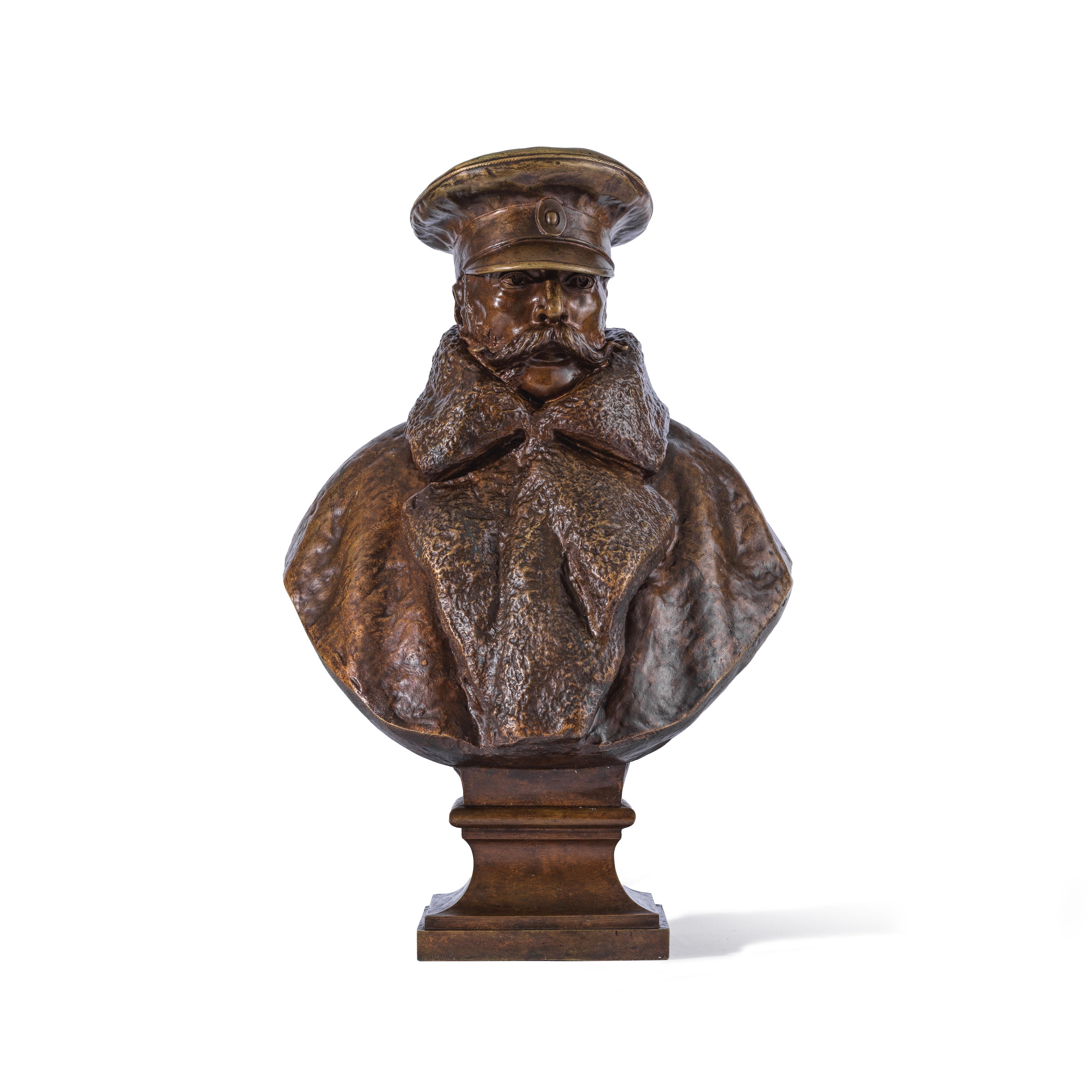 Artwork by Romuald Giedroyć, A bust of Emperor Alexander II, Made of bronze