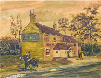 Riders before The Blacksmith's Arms - Wayne Guest