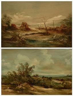 Moving Clouds, Winter Landscape by Norman Robins