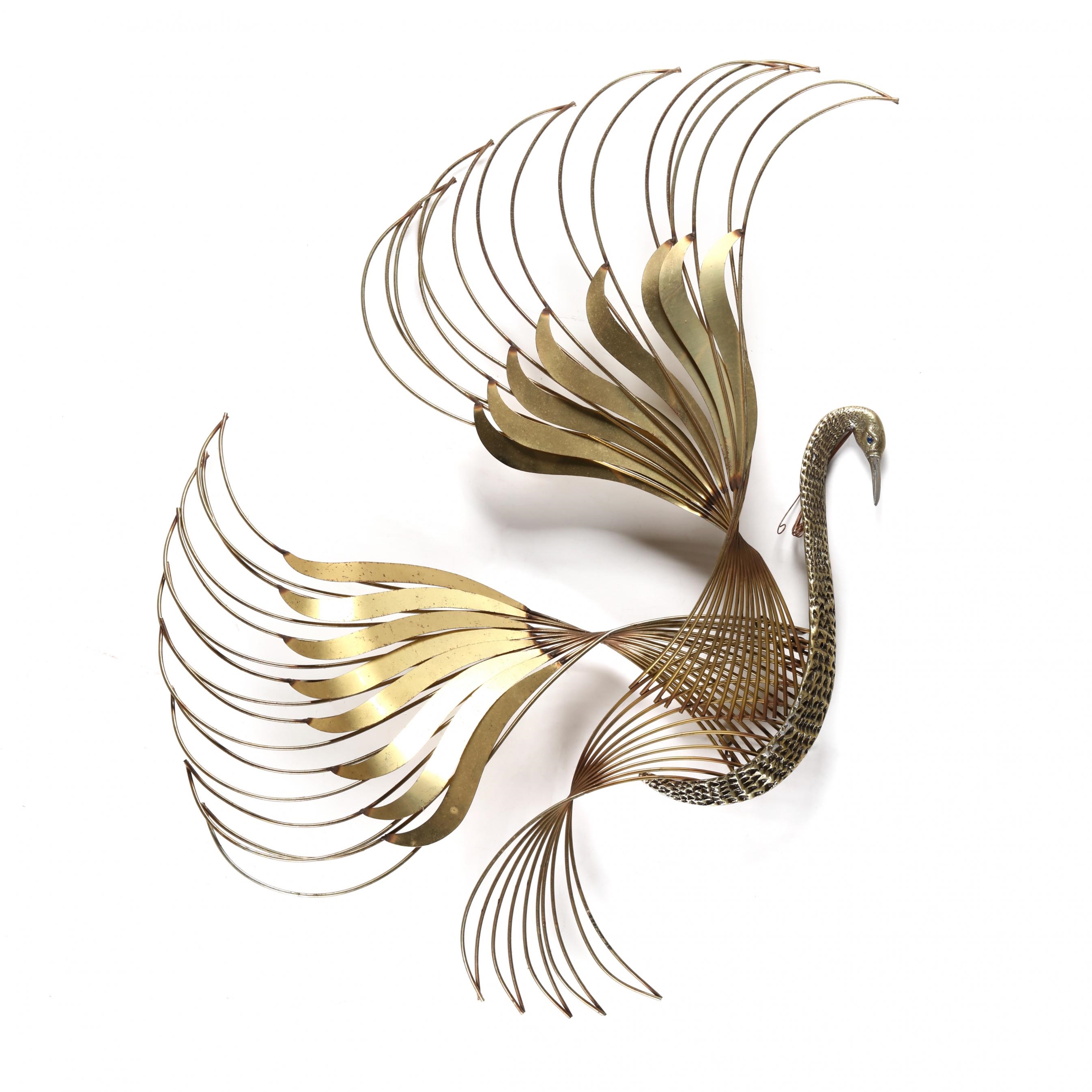 Curtis Jeré | Peacock Wall Sculpture (2013) | MutualArt