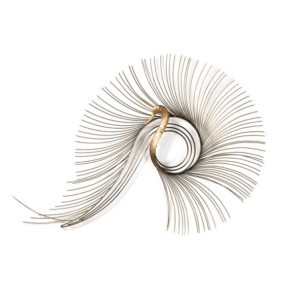 Curtis Jeré | Peacock Wall Sculpture (2013) | MutualArt