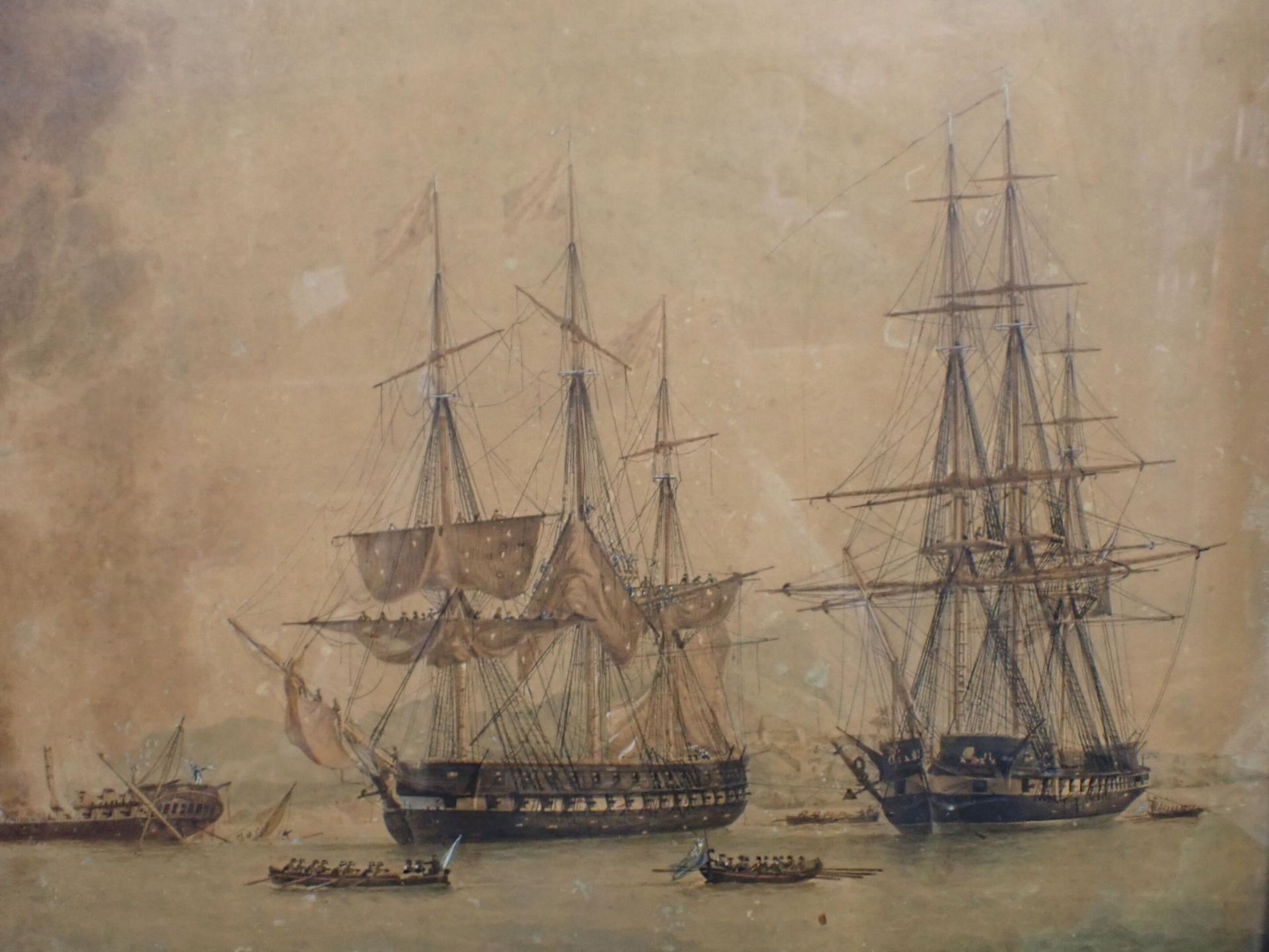 Antoine Roux | . Suite de la bataille de Navarin le 20 Octobre 1827 ...