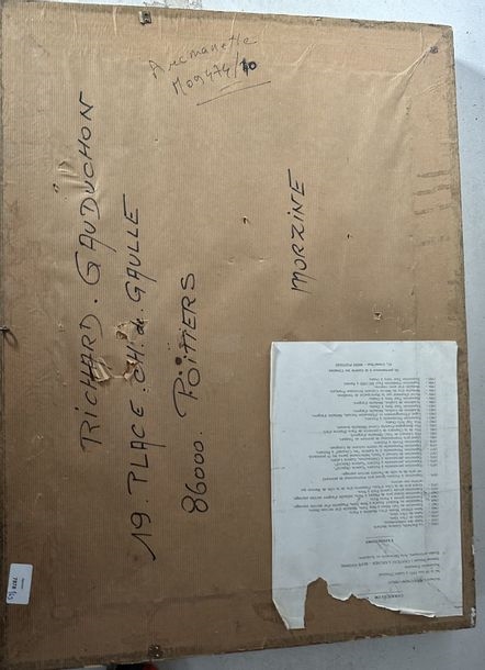 Artwork by Richard Gauduchon, Richard GAUDUCHON Snowy landscape in the... - Lot 131 - Aponem, Made of oil on canvas pasted on panel