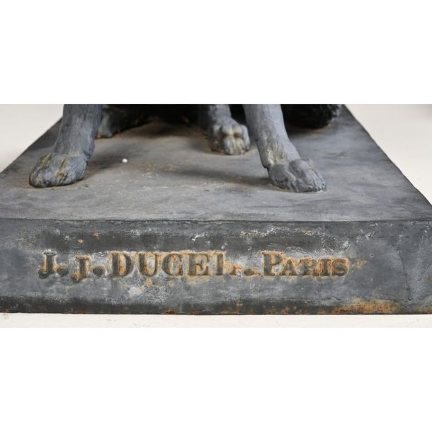 Artwork by Jean-Jacques Ducel, Fox and wild boar