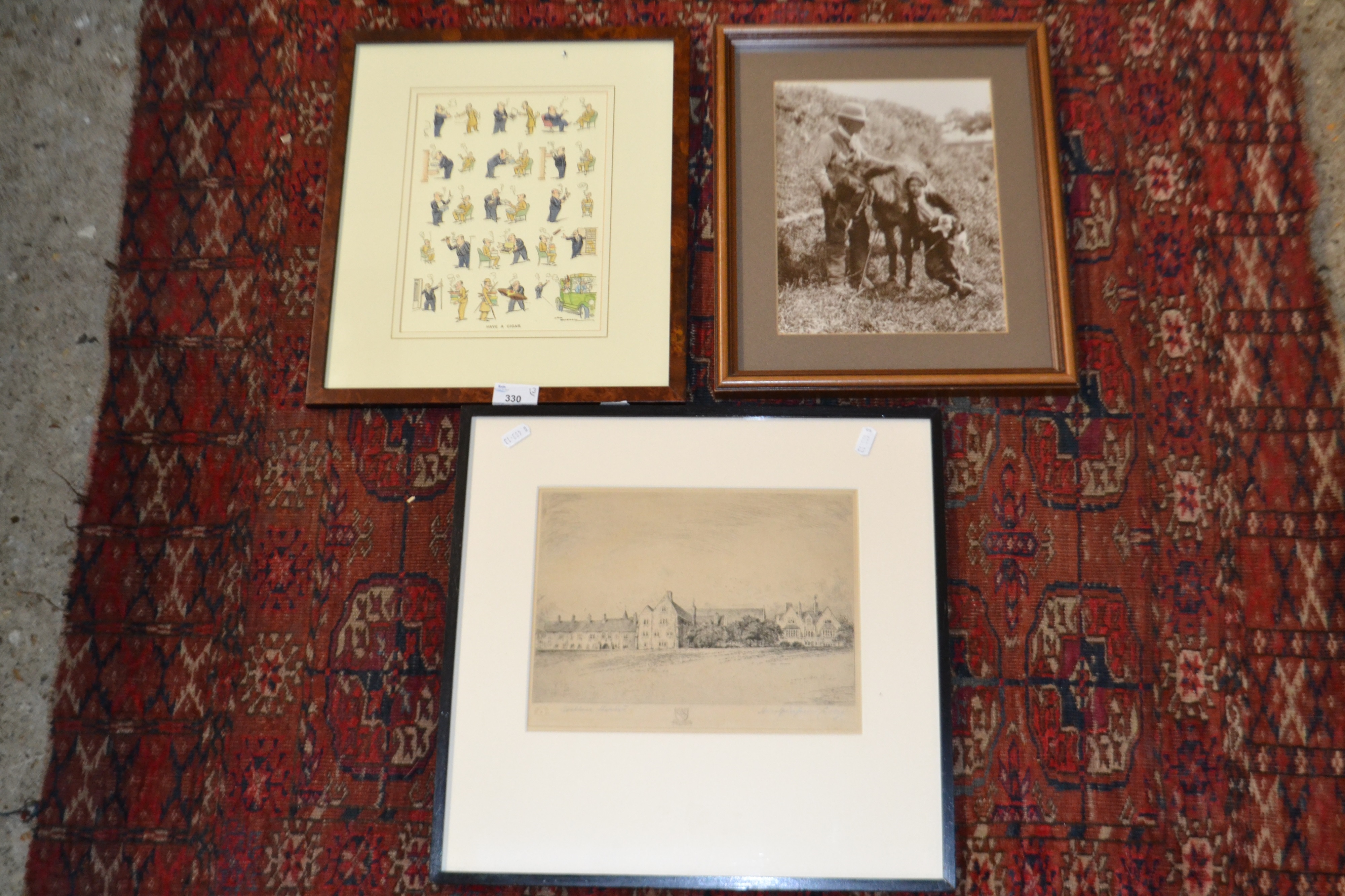 Wallace Hester | Victorian etching together with a further coloured ...