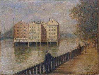 Le moulin de l'Echelle à Meaux, décembre 1933 - Ernest Lebeigue