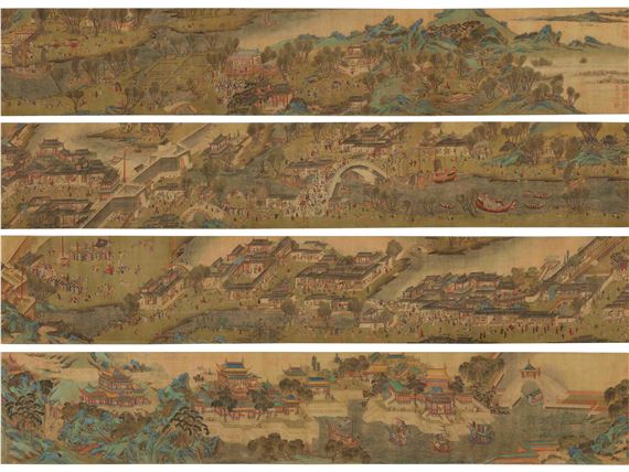 Qiu Ying | ALONG THE RIVER DURING THE QINGMING FESTIVAL | MutualArt