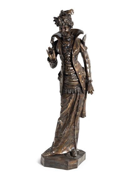 An Italian Bronze 'Mrs. Devil' Figure After Francesco Toso - Italian School