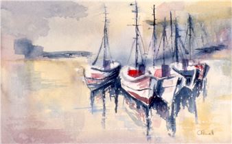 HARBOUR SCENE - C. Powell