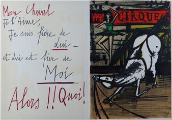 Bernard Buffet | L'ecuyere from MON CIRQUE (1968) | MutualArt