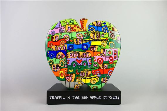 James Rizzi | Traffic in the big apple | MutualArt