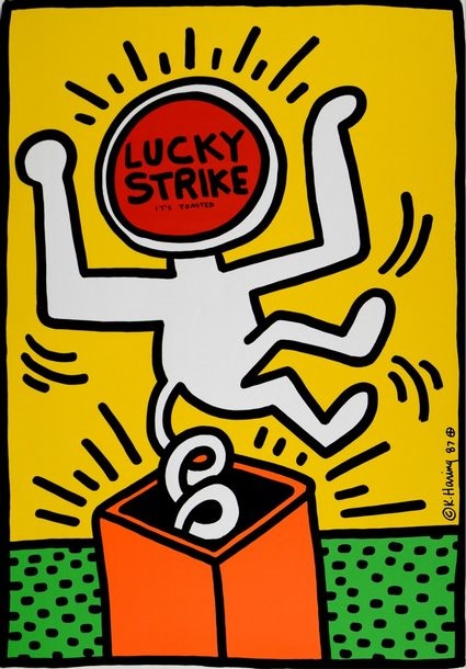 Lucky Strike by Keith Haring, 1987