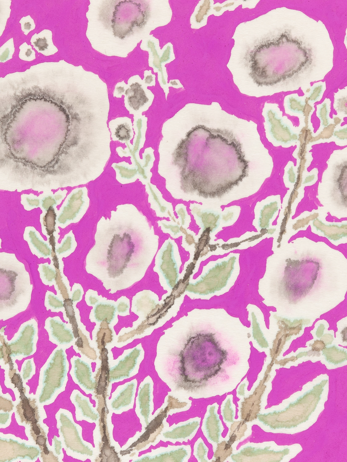 Artwork by Jerzy Rosolowicz, Z cyklu "Niewesołe, Made of watercolour, gouache