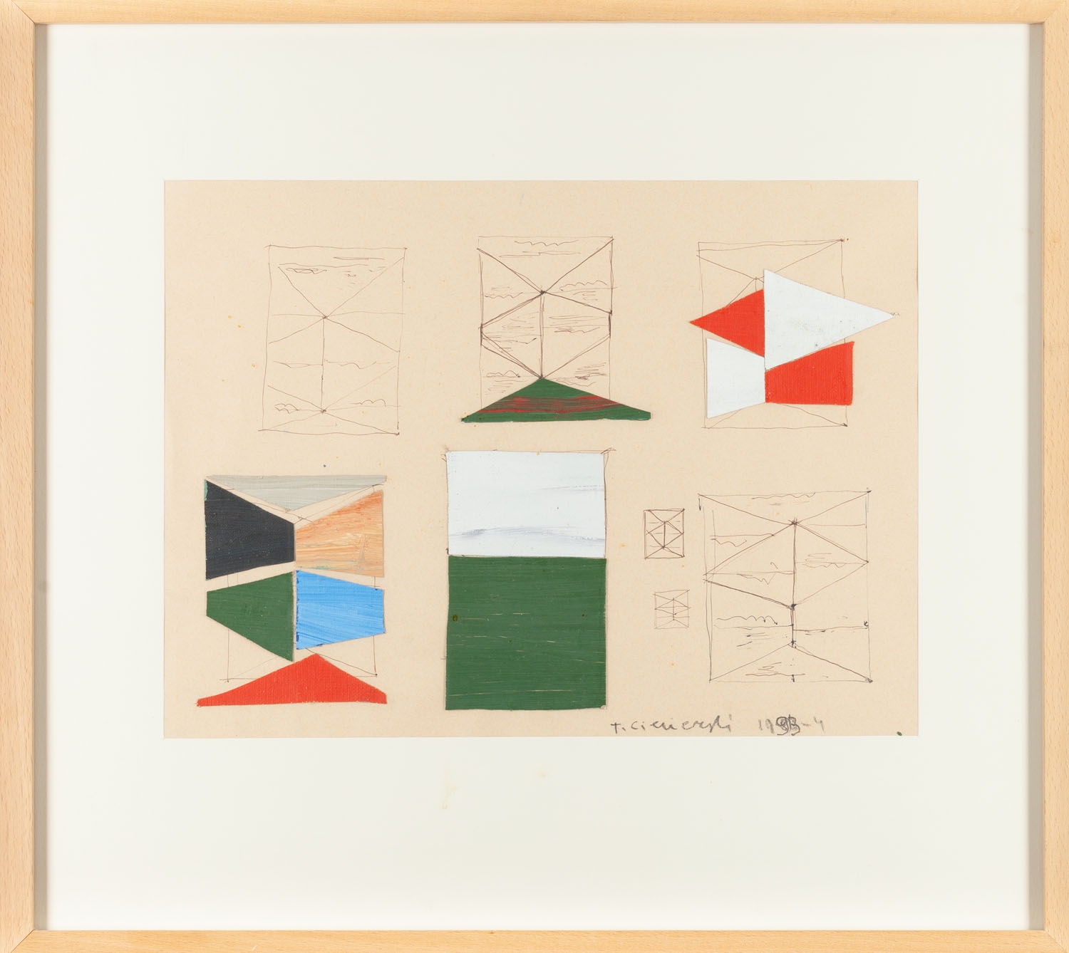 Artwork by Tomasz Ciecierski, Untitled, Made of watercolour, pencil