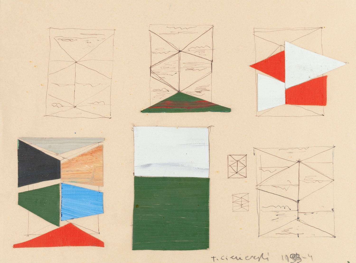 Artwork by Tomasz Ciecierski, Untitled, Made of watercolour, pencil