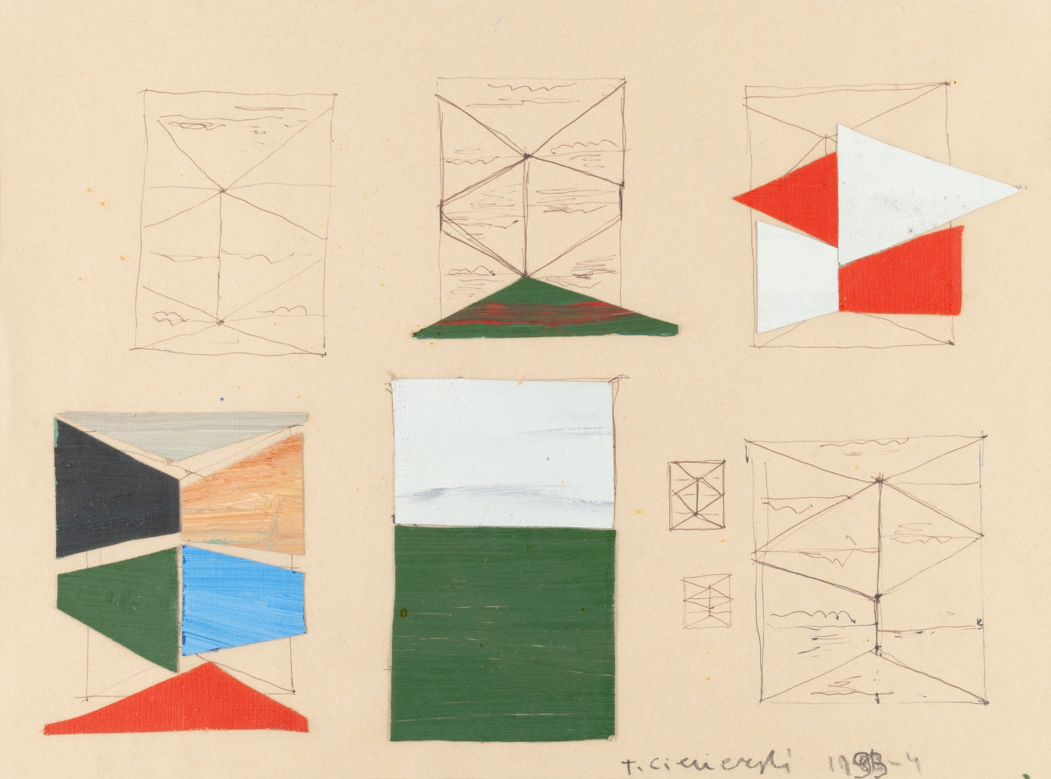 Artwork by Tomasz Ciecierski, Untitled, Made of watercolour, pencil