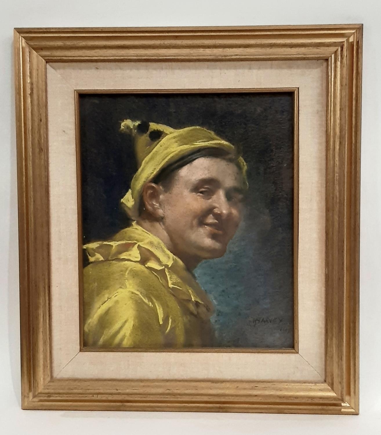 Herbert Johnson Harvey Portrait of a young girl, bustlength, in a