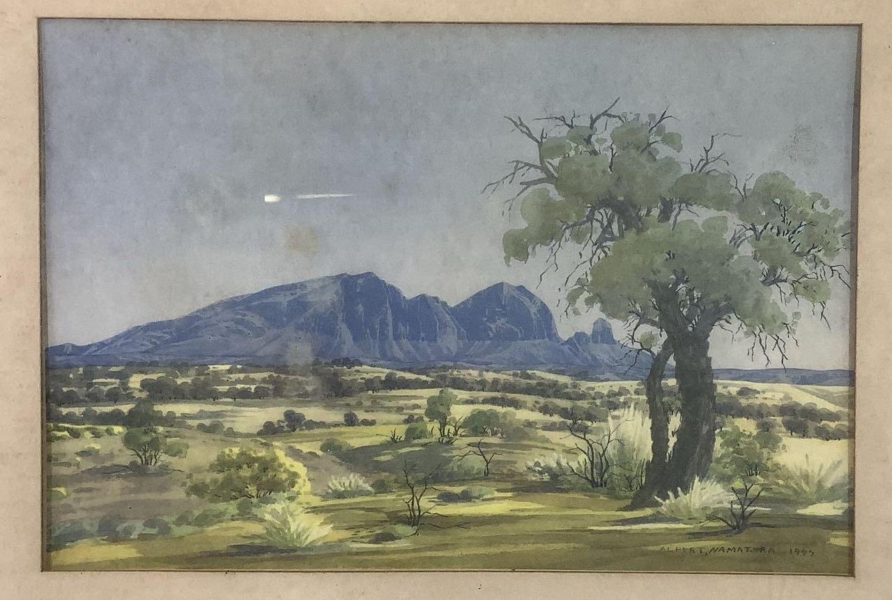 Australian landscape by Albert Namatjira
