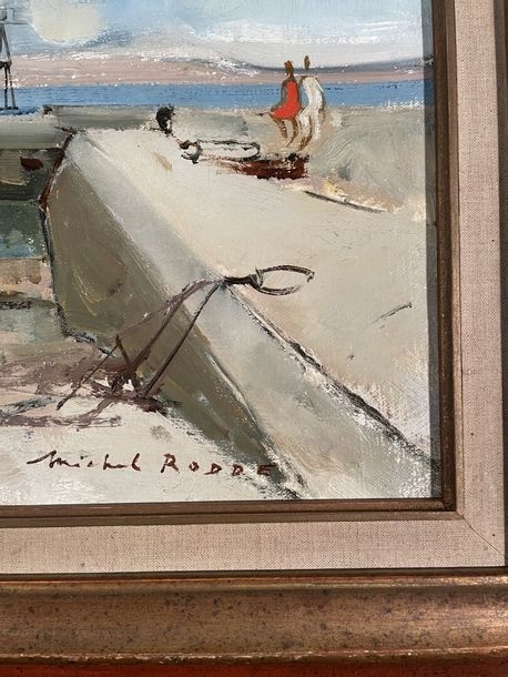 Artwork by Michel Rodde, Michel RODDE (1913-2009) Au port Oil on... - Lot 50 - Oger - Blanchet, Made of oil on canvas