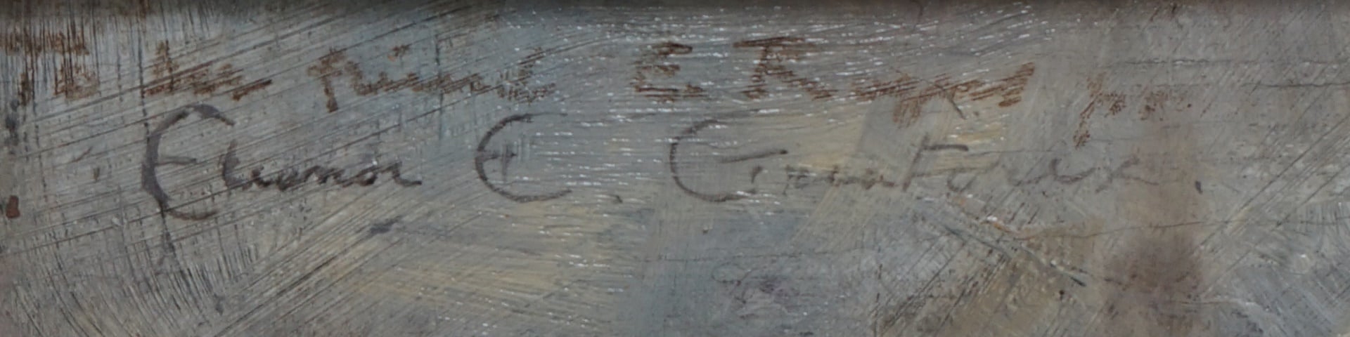 Artwork by Eleanor Elizabeth Greatorex, Still-Life and Portrait: (i) 'White Rose with Scissors', Made of Oil on board