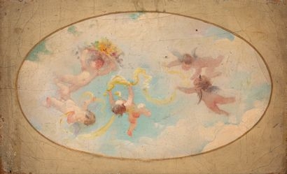 Jean Joseph Benjamin Constant | Orientalist portrait of a nude lady