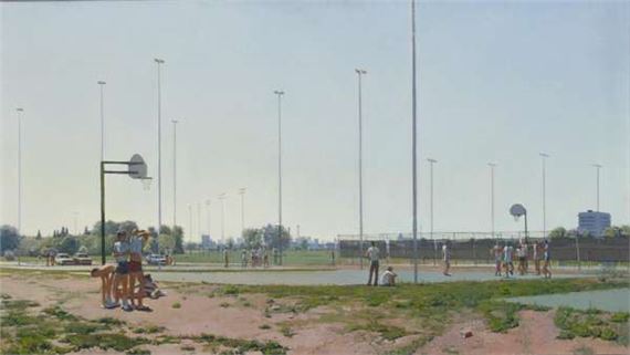 Basketball Game by Philip Geiger, 1982