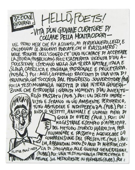 Hellò poets! Vita di un giovane curatore by Filippo Scozzari, 1987