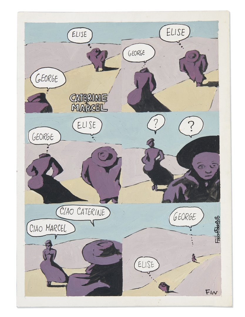 Artwork by Fabrizio Fabbri, Elise e George, Made of tempera