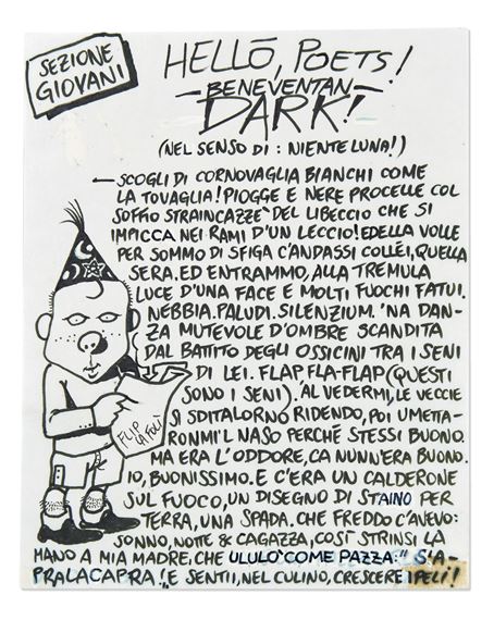 Hellò poets! Beneventan dark! by Filippo Scozzari, 1987