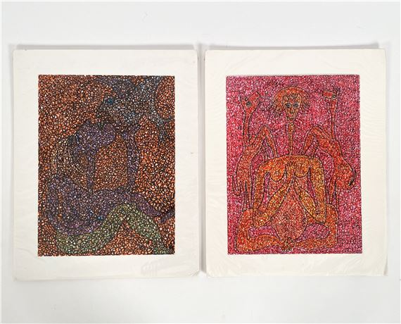 (2) GERARD SENDREY, FRENCH (B. 1928) INK by Gérard Sendrey, 1928