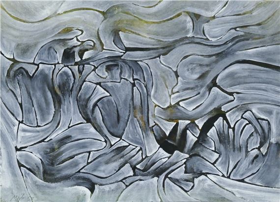 Neil Meitzler ''Forms in Nature'' 1963 Casein on Paper 9''x12'' by Neil Meitzler, 1963