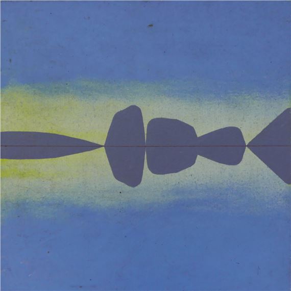 Neil Meitzler ''Rock Reflections'' 1967 Oil on Canvas 21''x21'' by Neil Meitzler, 1967