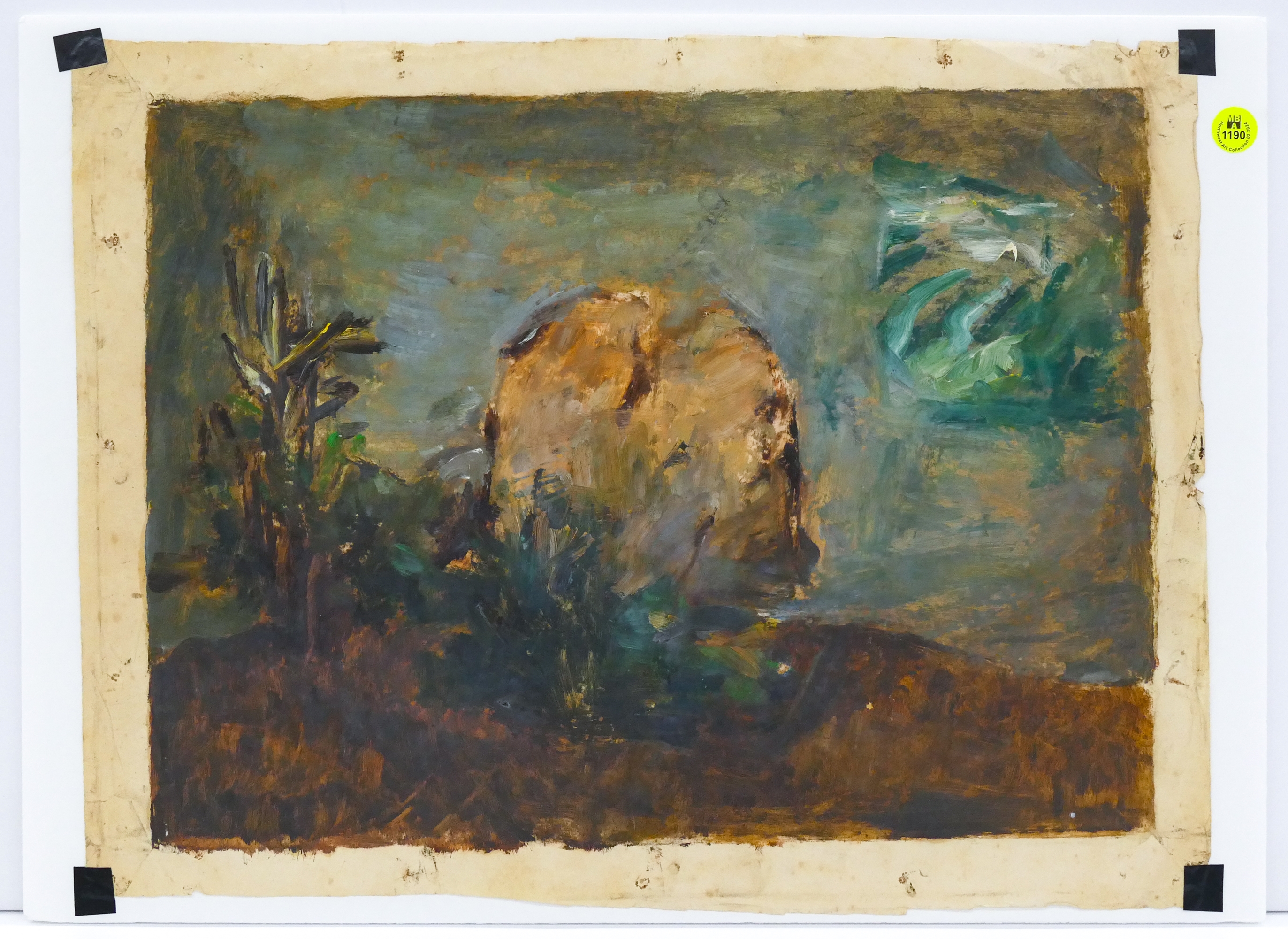 Arthur Runquist | Arthur or Albert Runquist ''Landscape with Boulder ...