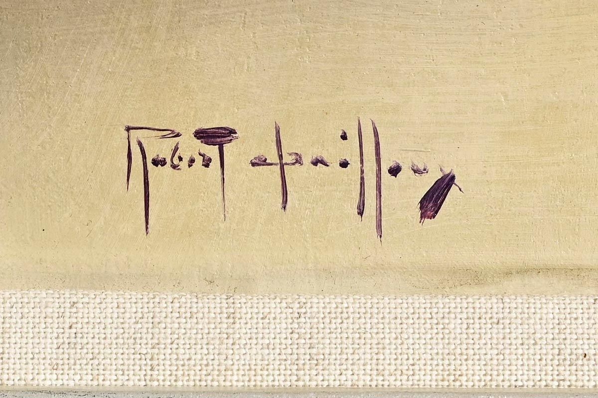 Artwork by Robert Chailloux, Still Life - Olives and Wine, Made of oil on board