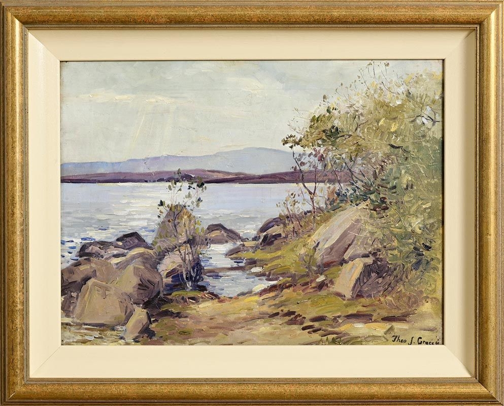 Artwork by Theodore James Gracey, Connemara Lake, Made of oil on canvas