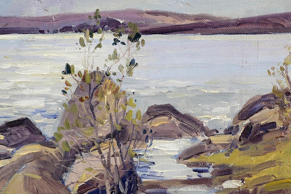 Artwork by Theodore James Gracey, Connemara Lake, Made of oil on canvas