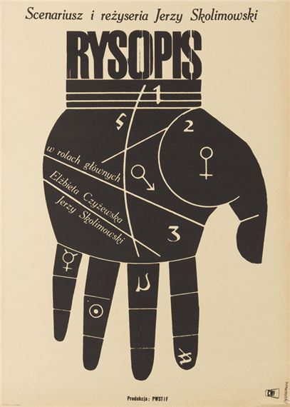 Movie poster by Jacek Neugebauer, 1965